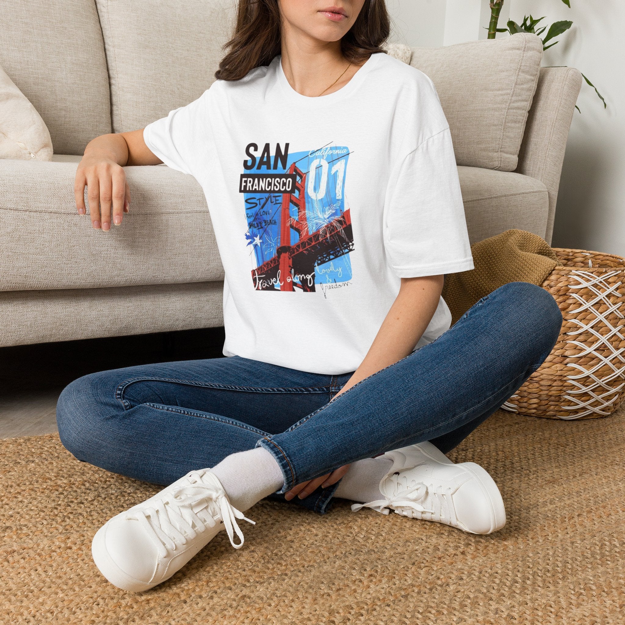 San Francisco Graphic T-Shirt — Golden Gate 01 Vintage City Tee