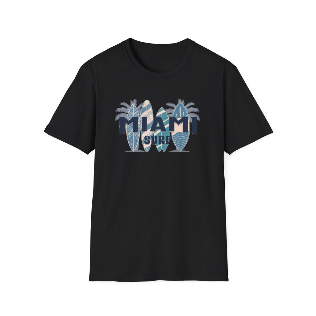 Miami Surf T-Shirt — Vintage Surfboard Palm Beach Tee