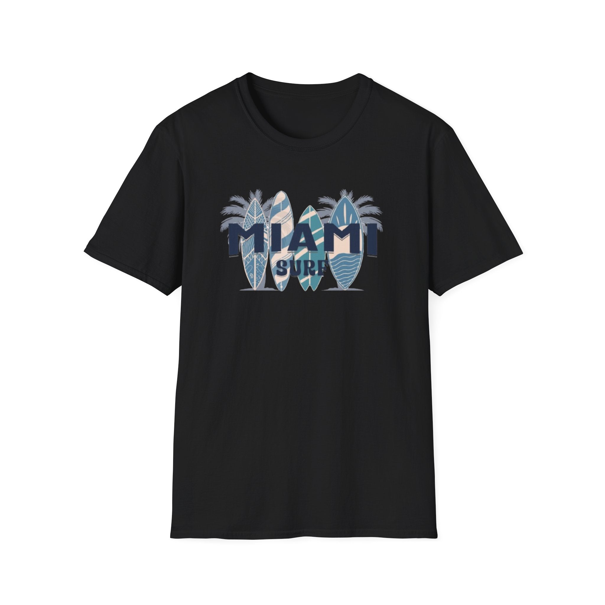 Miami Surf T-Shirt — Vintage Surfboard Palm Beach Tee