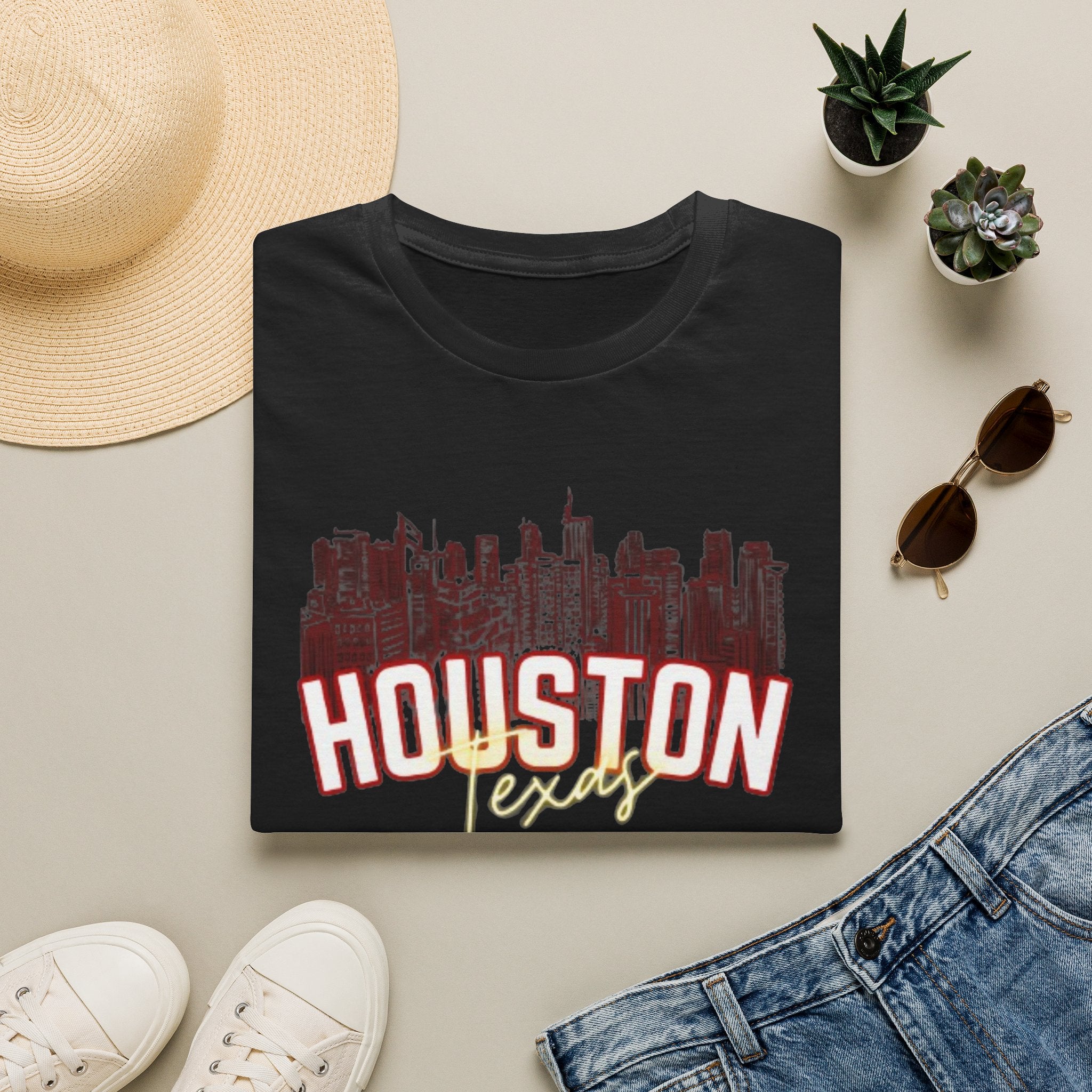 Houston Texas Skyline T-Shirt — Vintage City Graphic Tee