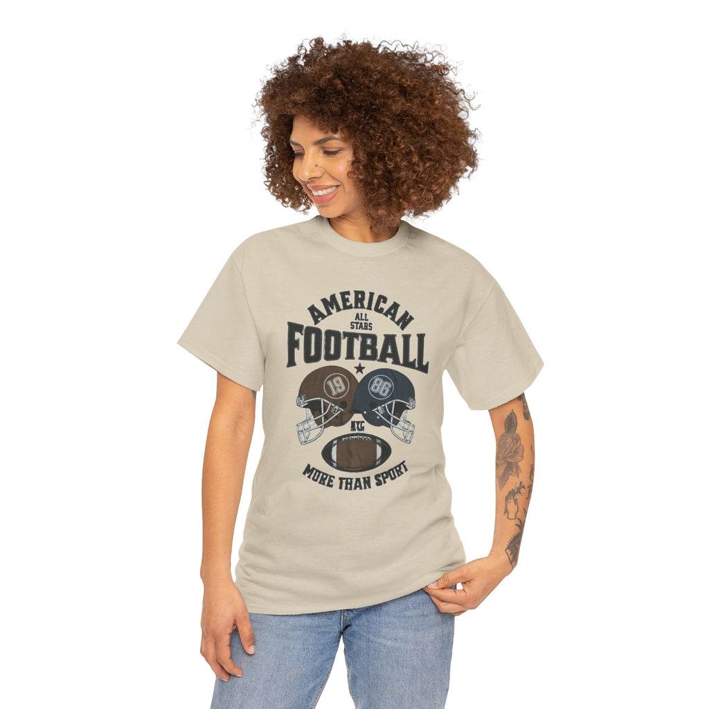 American Football Tee - "More Than Sport" Helmet Graphic T-Shirt