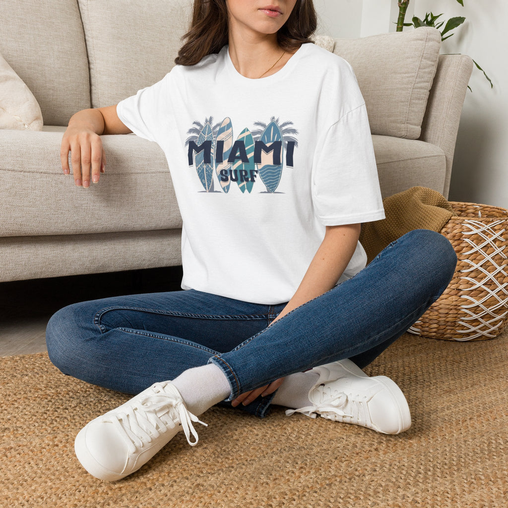 Miami Surf T-Shirt — Vintage Surfboard Palm Beach Tee