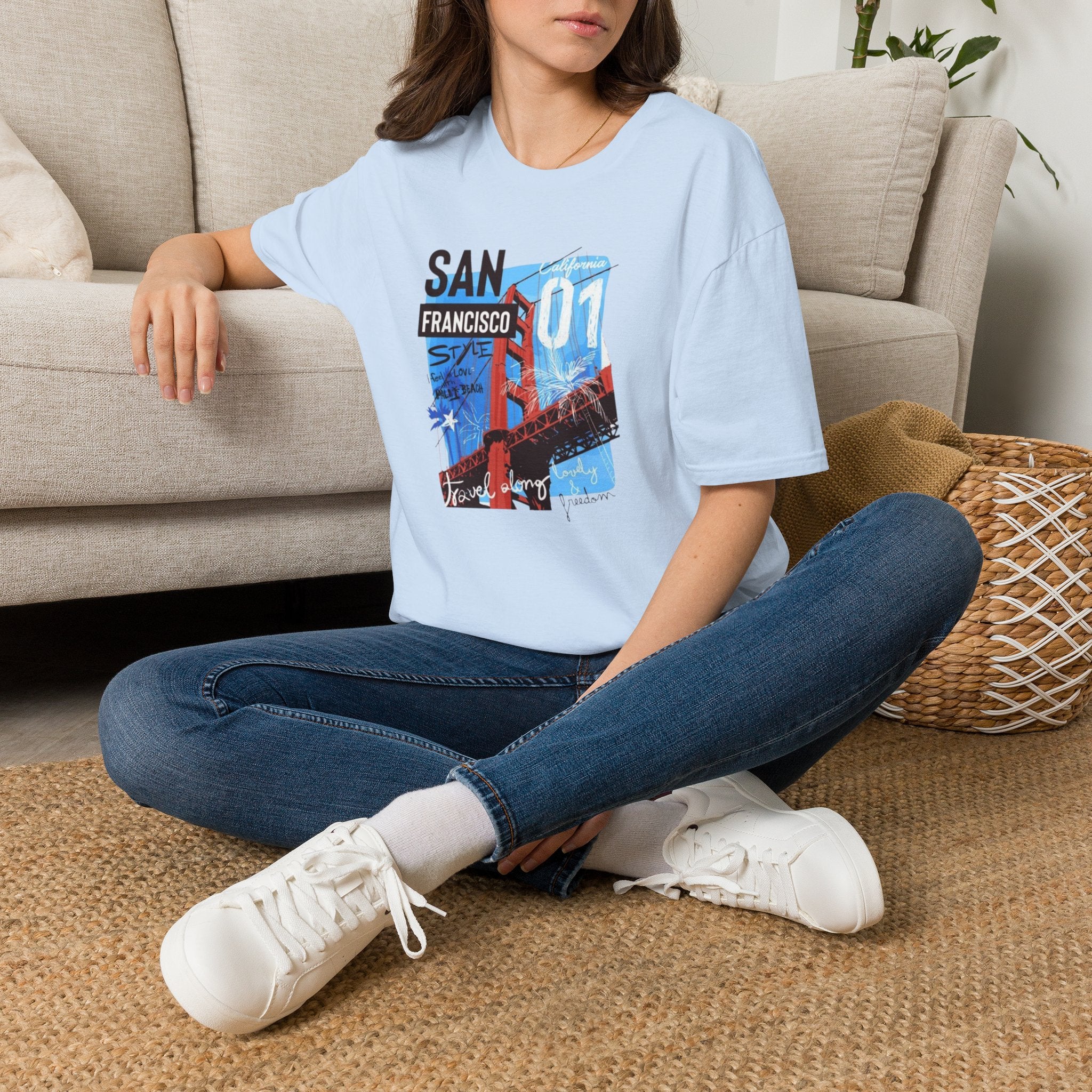 San Francisco Graphic T-Shirt — Golden Gate 01 Vintage City Tee