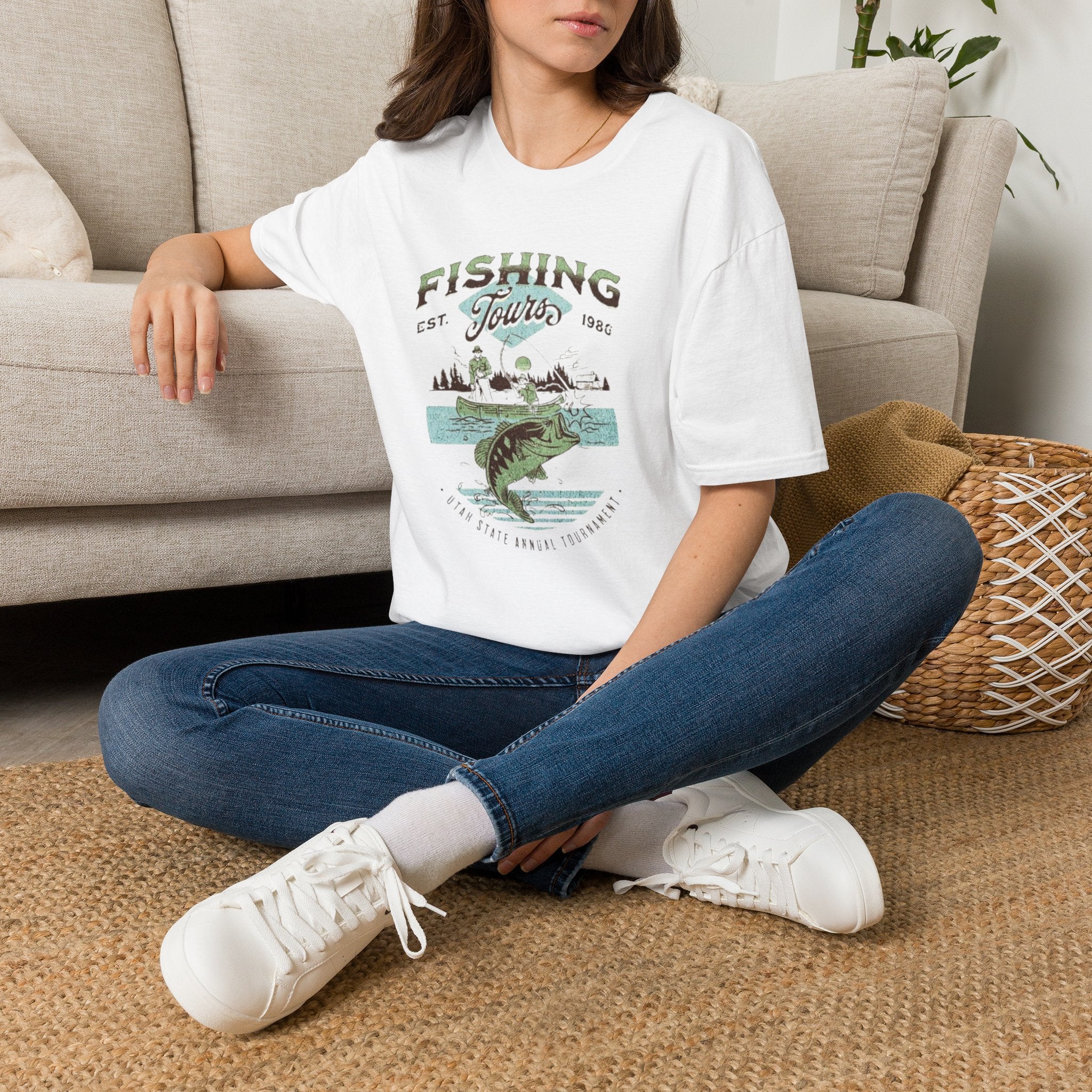 Fishing Tours T-Shirt — Vintage Lake Angler Graphic Tee