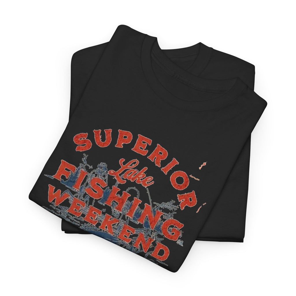 Fishing Tournament Tee — "Superior Lake Fishing Weekend" Vintage Fishing Shirt