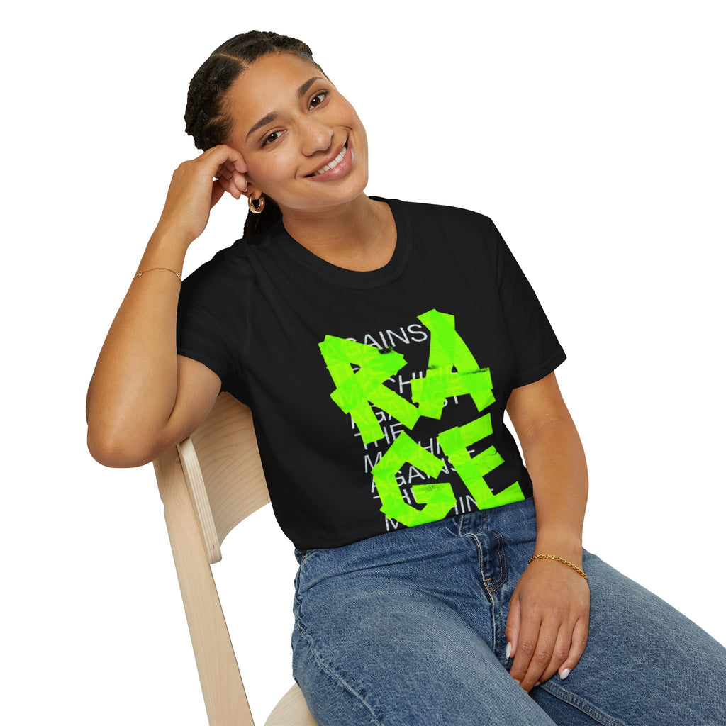 Rage Neon Graffiti T-Shirt — Bold Streetwear Tee