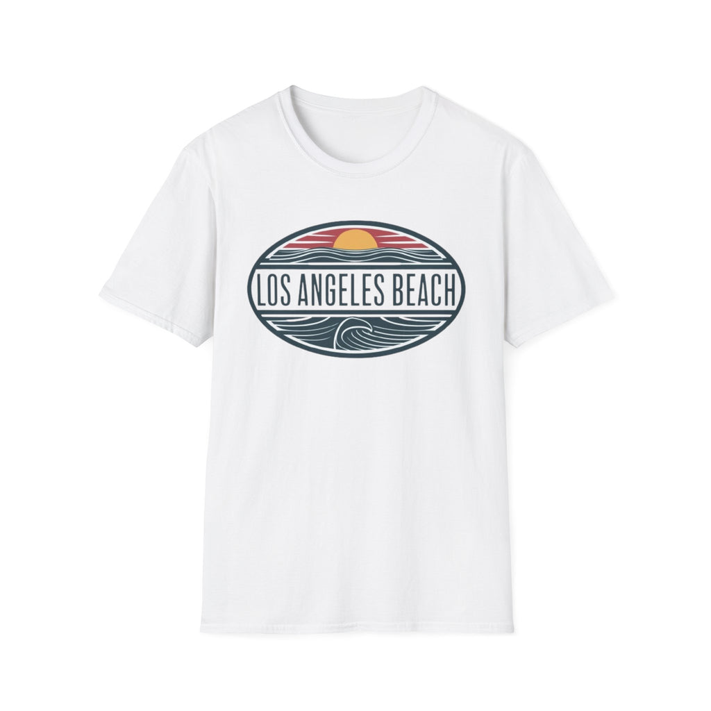 Los Angeles Beach T-Shirt — Retro Sunset Surf Graphic Tee
