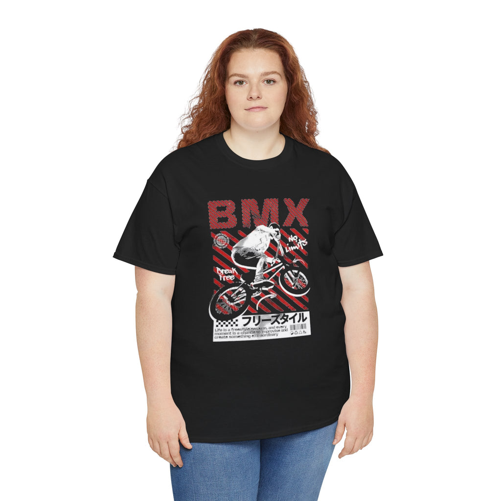 BMX Freestyle Tee - Retro Japanese BMX Graphic Shirt