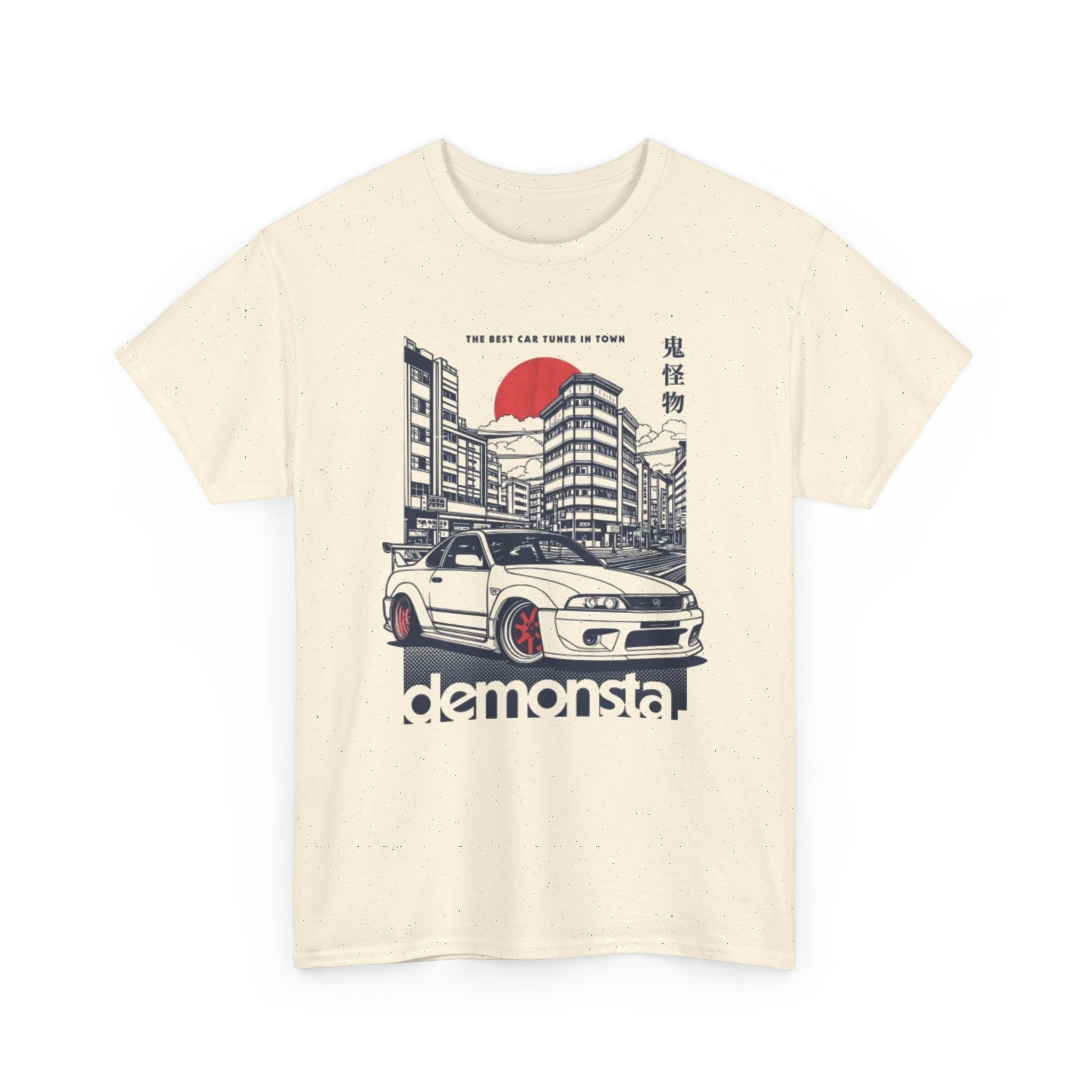 JDM Skyline Car Tee — "demonsta" Japanese Street Racing Graphic Shirt