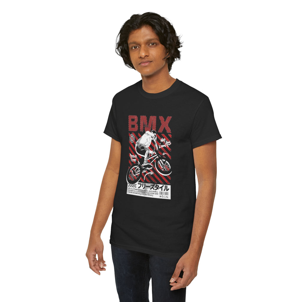 BMX Freestyle Tee - Retro Japanese BMX Graphic Shirt