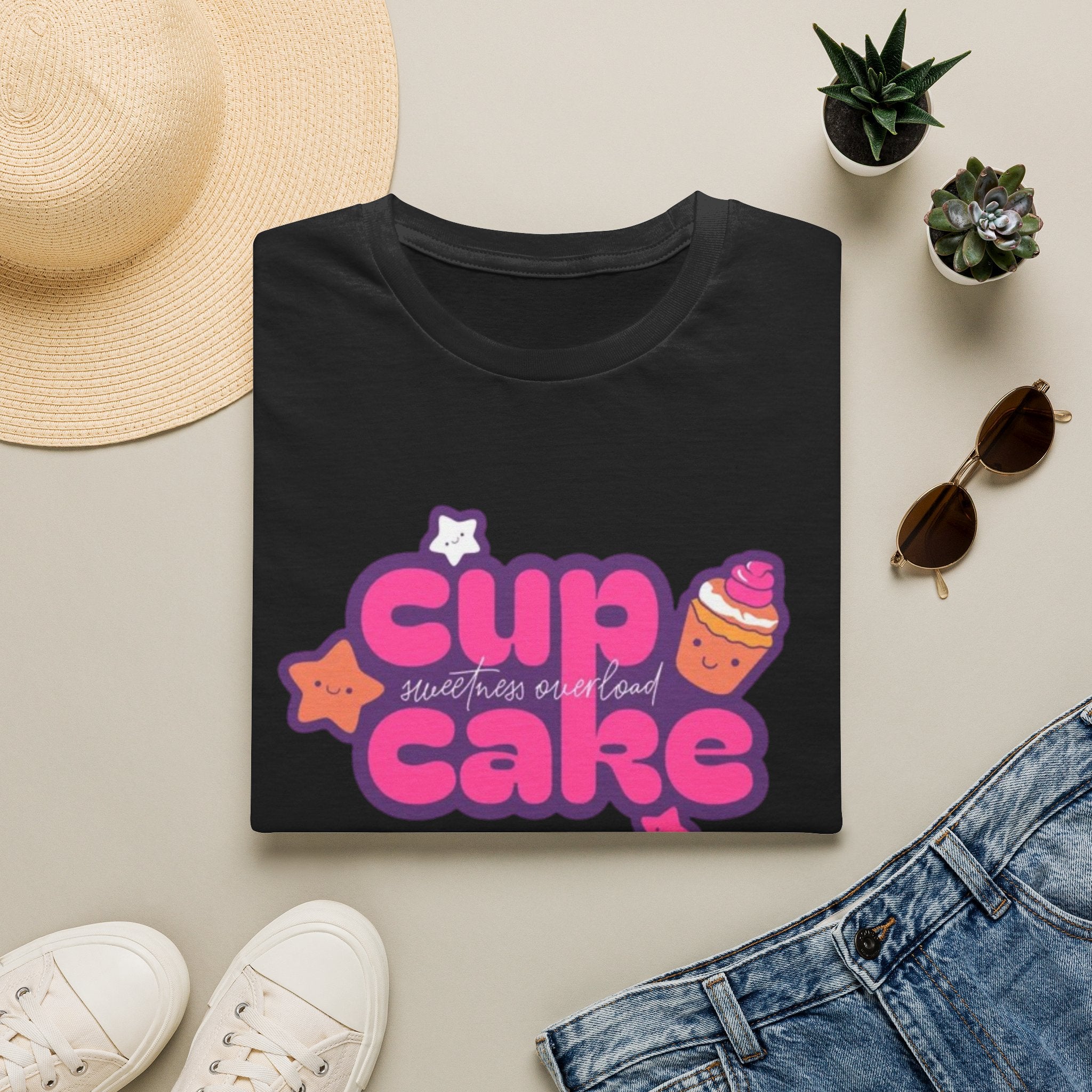 Cupcake Graphic T‑Shirt — Cute Sweetness Overload Design