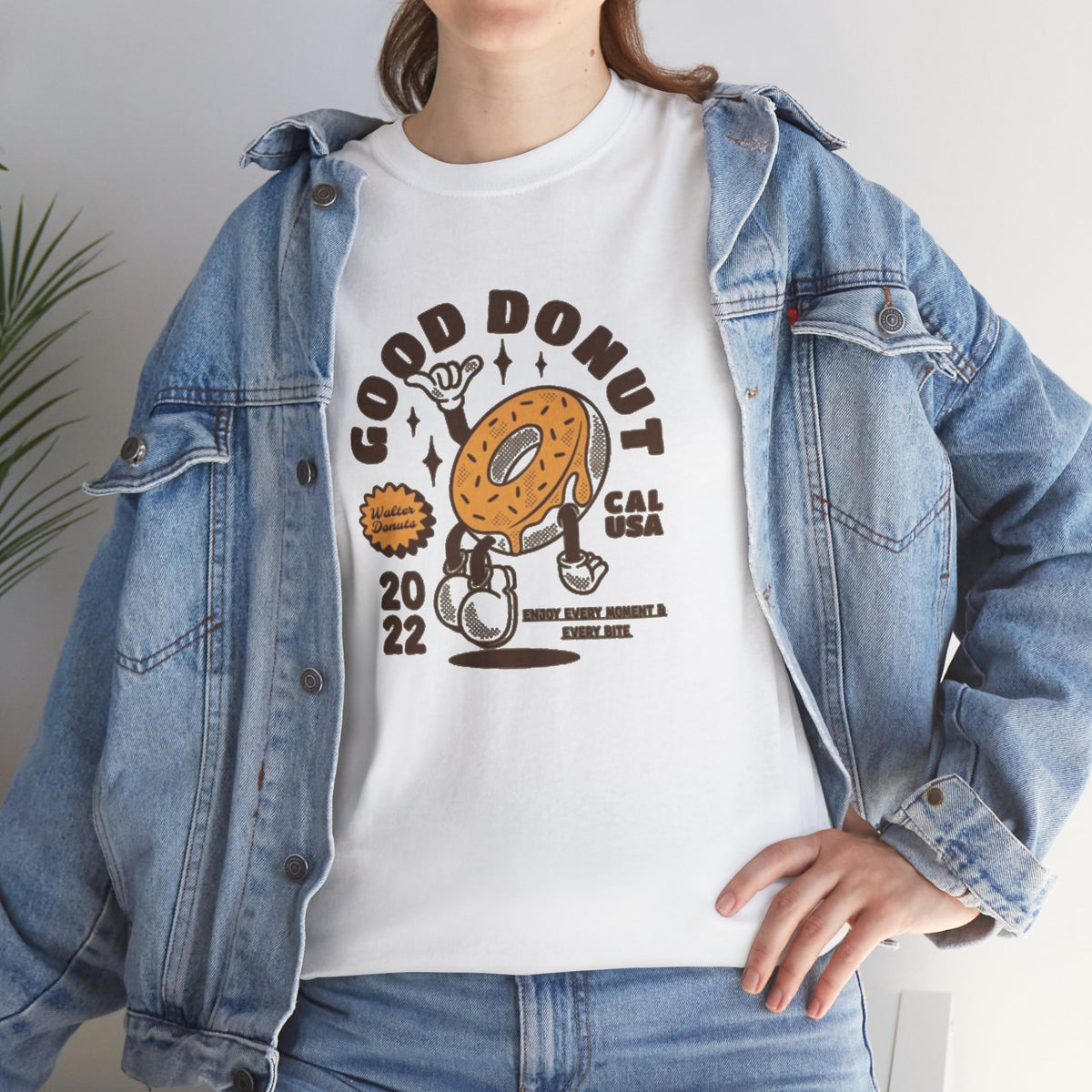Donut Shop Tee — "Good Donut" Retro Cartoon Shirt