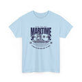 Maritime Crew Tee - Vintage Ship Graphic "A Man is Never Lost at Sea"