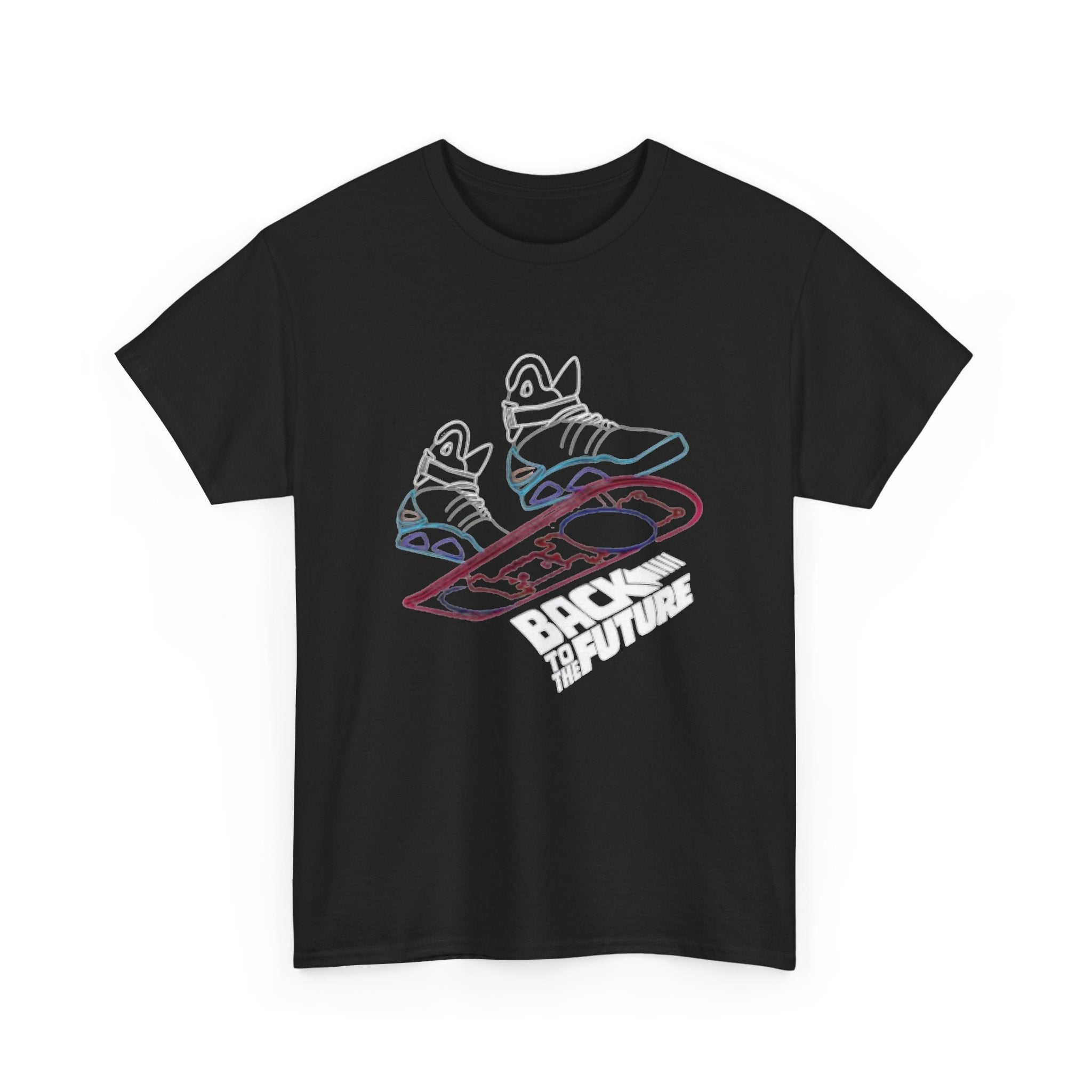 Back to the Future Hoverboard T-Shirt — Retro 80s Skate Sneaker Graphic Tee
