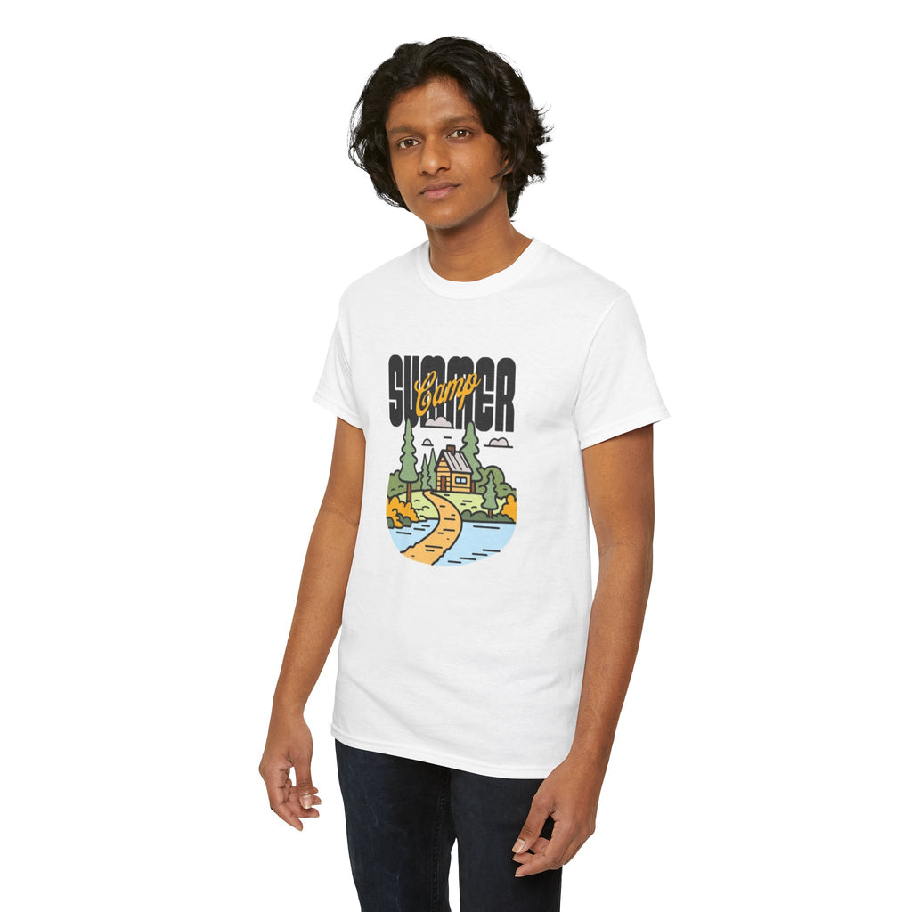 Summer Camp Tee — Retro Lakeside Cottage Graphic T-Shirt