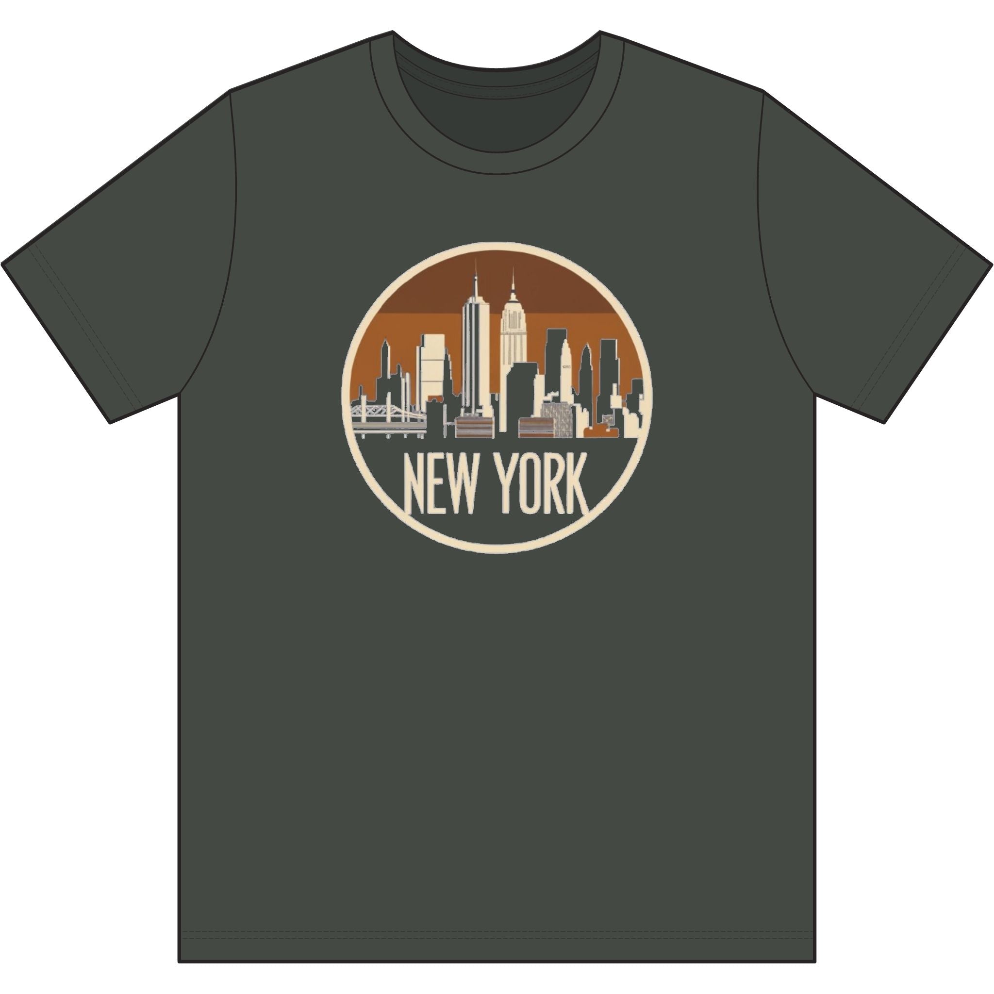 New York Skyline T-Shirt — Vintage Cityscape Tee