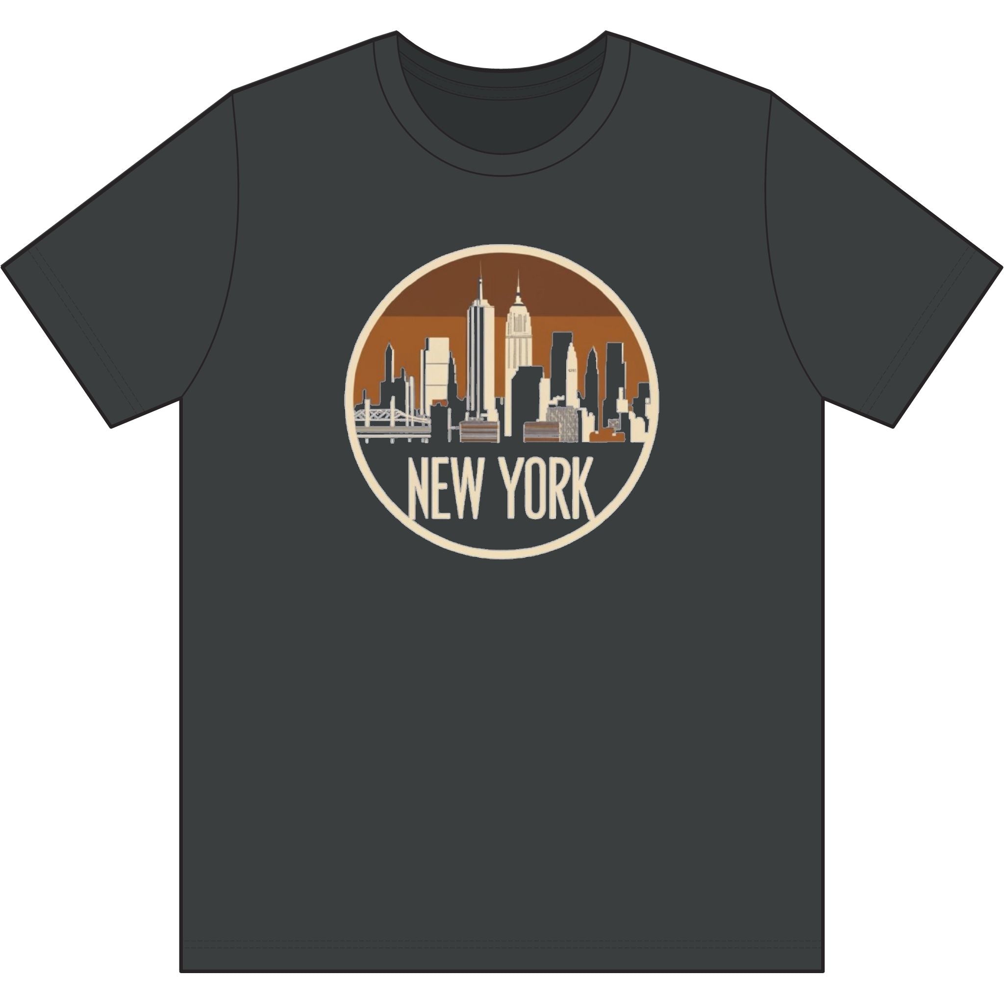 New York Skyline T-Shirt — Vintage Cityscape Tee