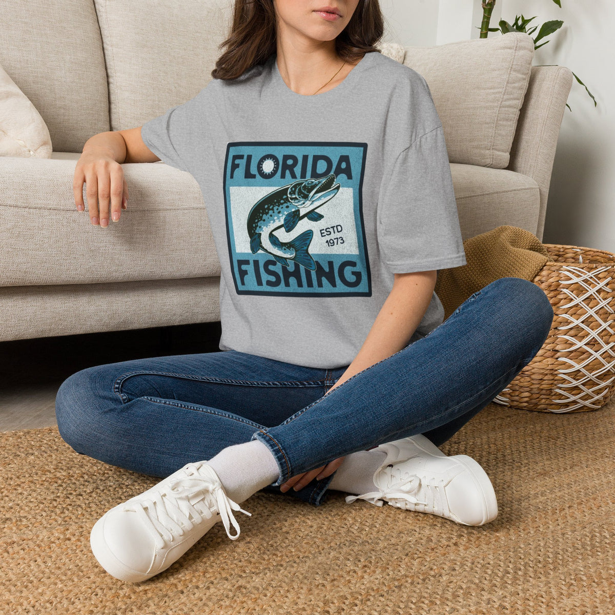 Florida Fishing T-Shirt — Vintage Tarpon Graphic Tee