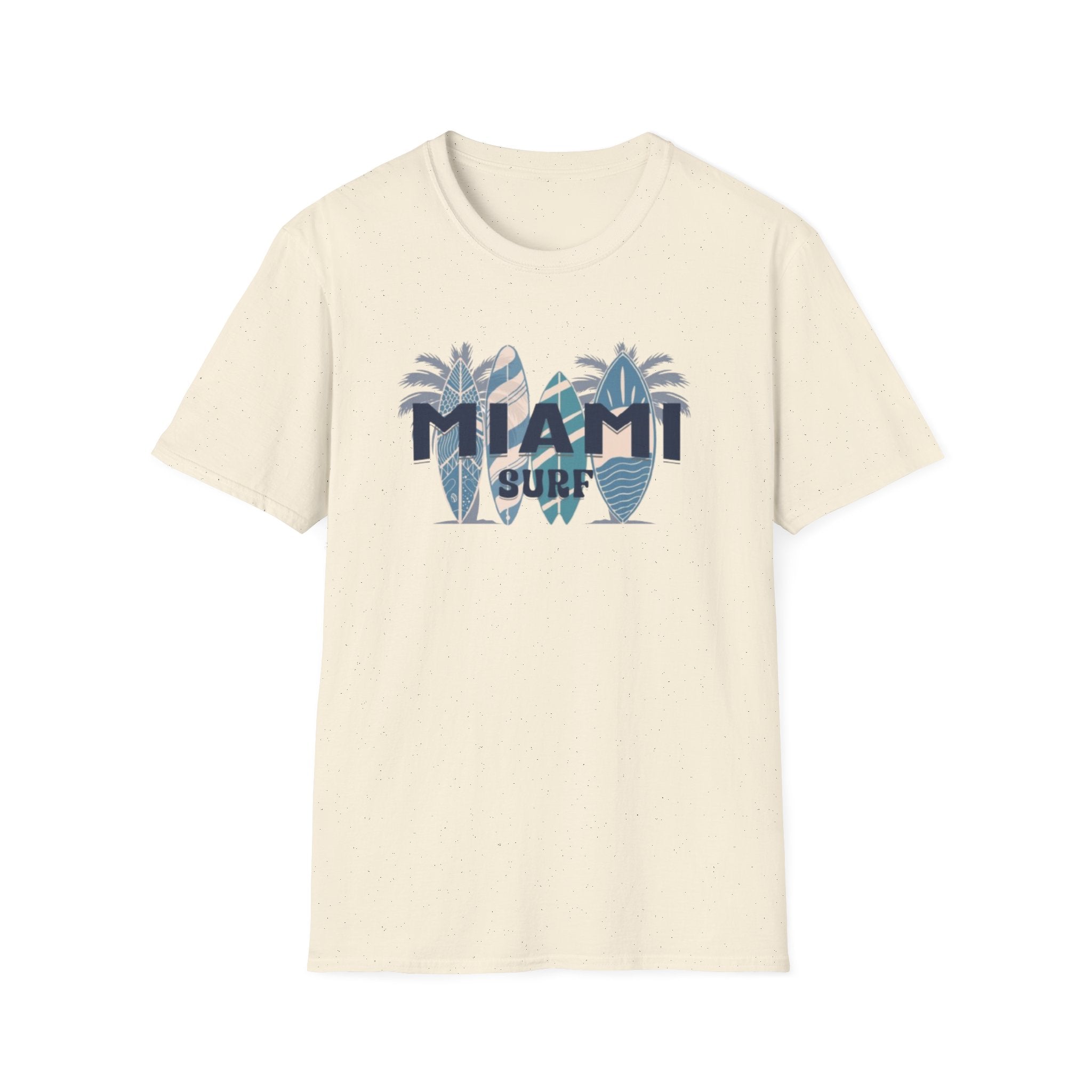 Miami Surf T-Shirt — Vintage Surfboard Palm Beach Tee