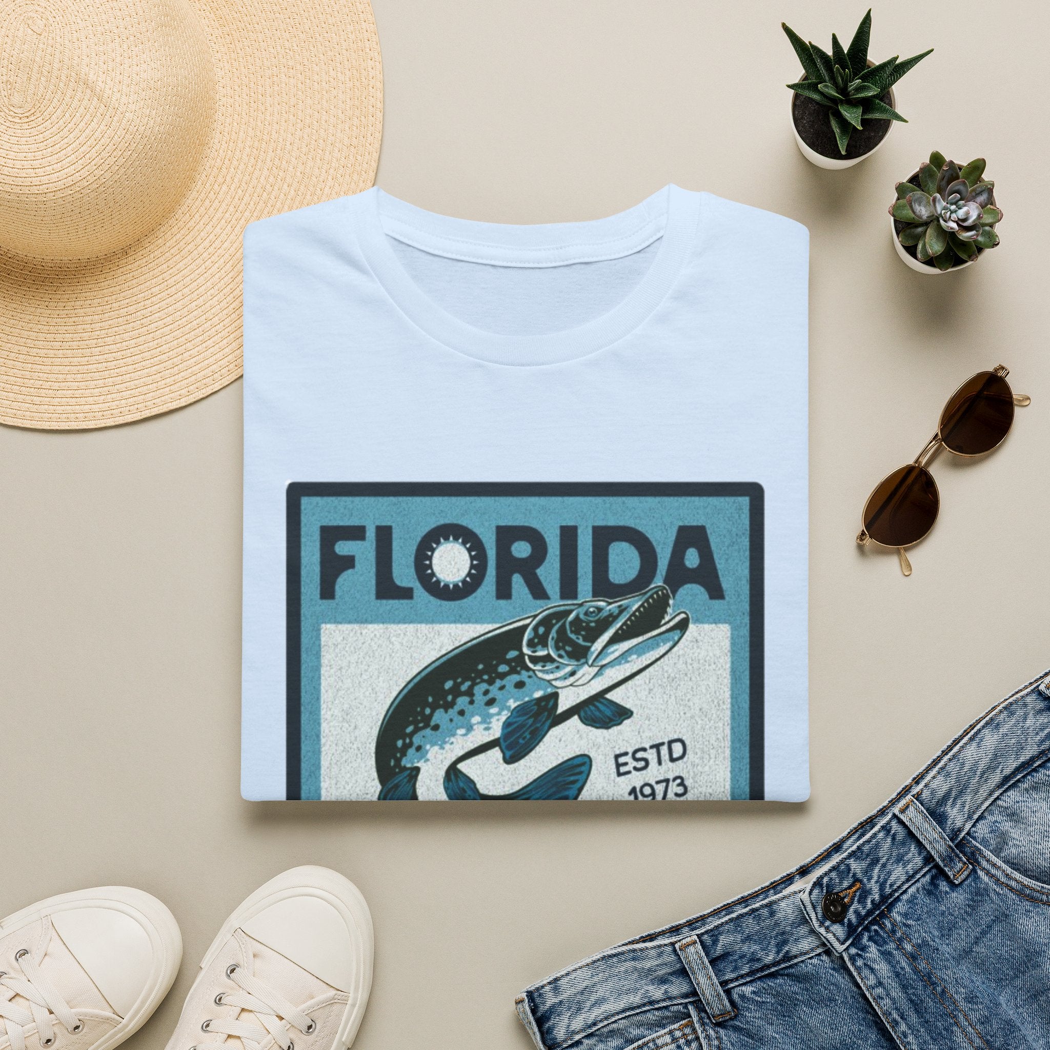 Florida Fishing T-Shirt — Vintage Tarpon Graphic Tee