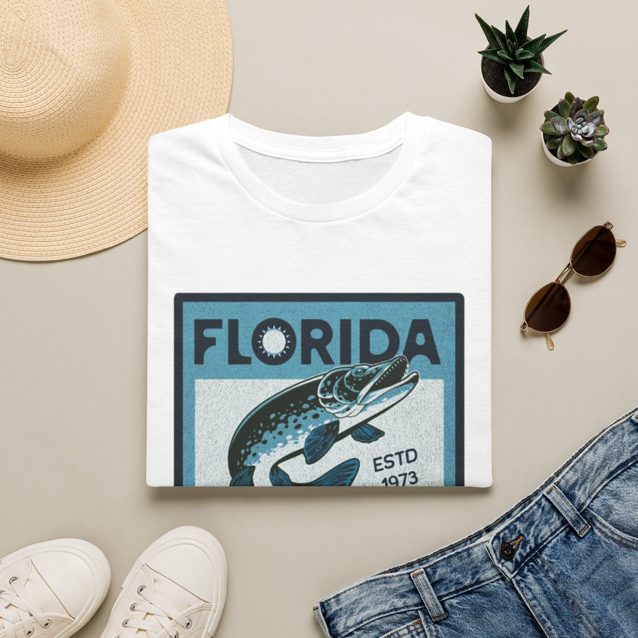 Florida Fishing T-Shirt — Vintage Tarpon Graphic Tee