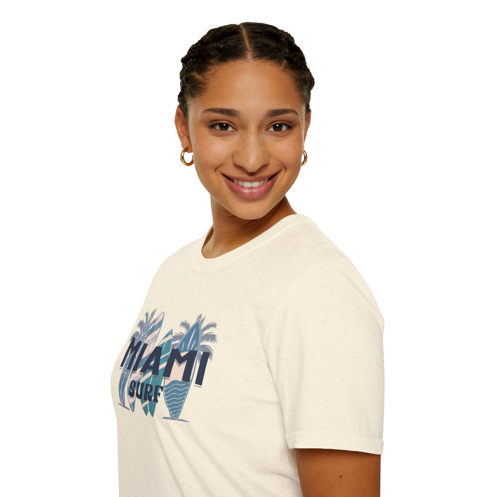Miami Surf T-Shirt — Vintage Surfboard Palm Beach Tee