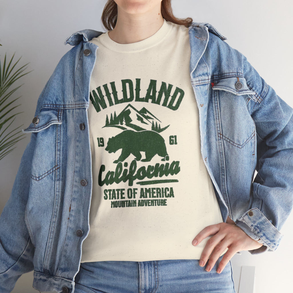 Wildland California Bear Outdoor Adventure Unisex Tee