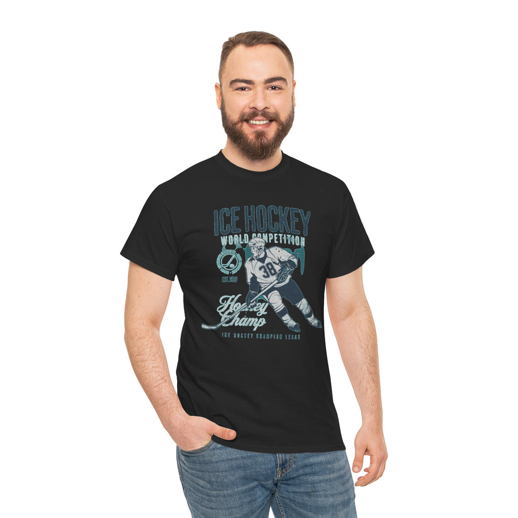 Ice Hockey Player Vintage Graphic Tee