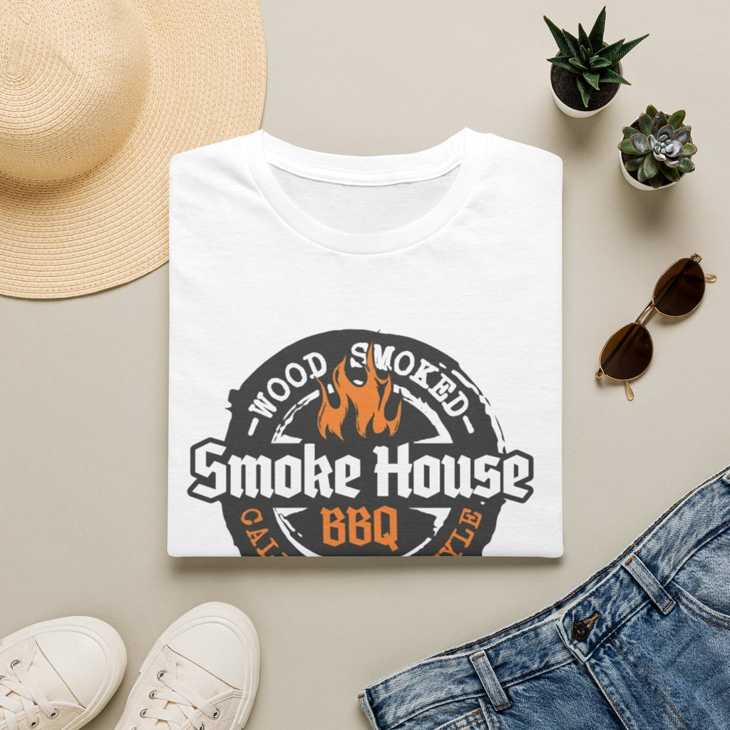 Smoke House BBQ T-Shirt — Wood Smoked Grill Logo Tee