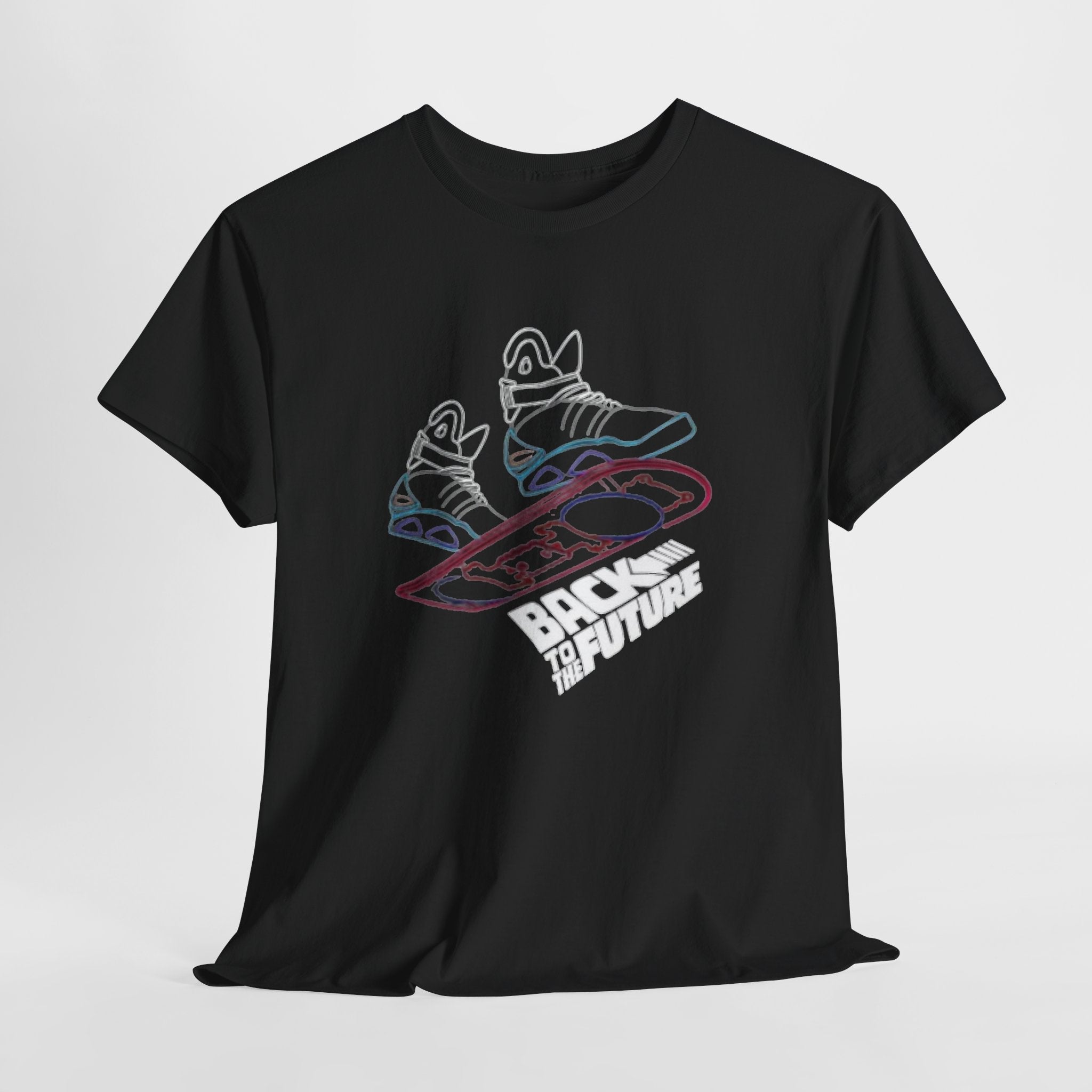 Back to the Future Hoverboard T-Shirt — Retro 80s Skate Sneaker Graphic Tee