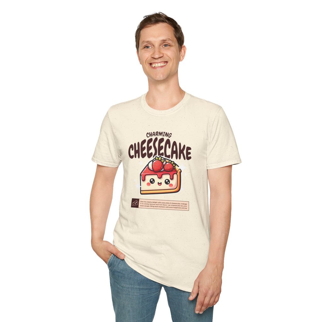 Cheesecake T-Shirt — Charming Kawaii Strawberry Slice Graphic Tee