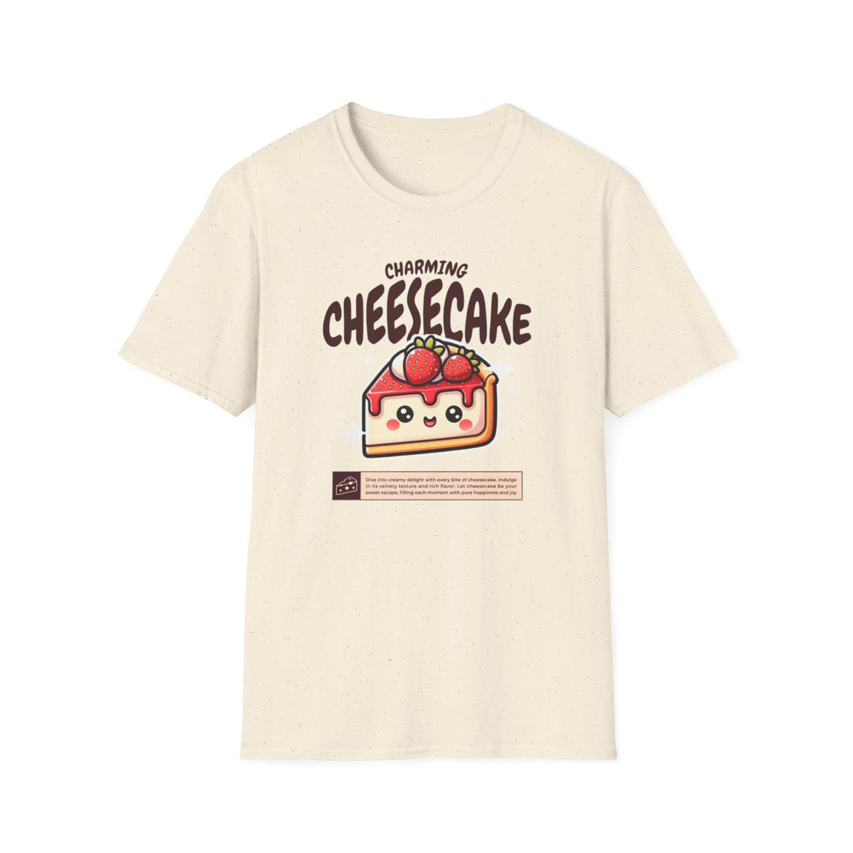 Cheesecake T-Shirt — Charming Kawaii Strawberry Slice Graphic Tee