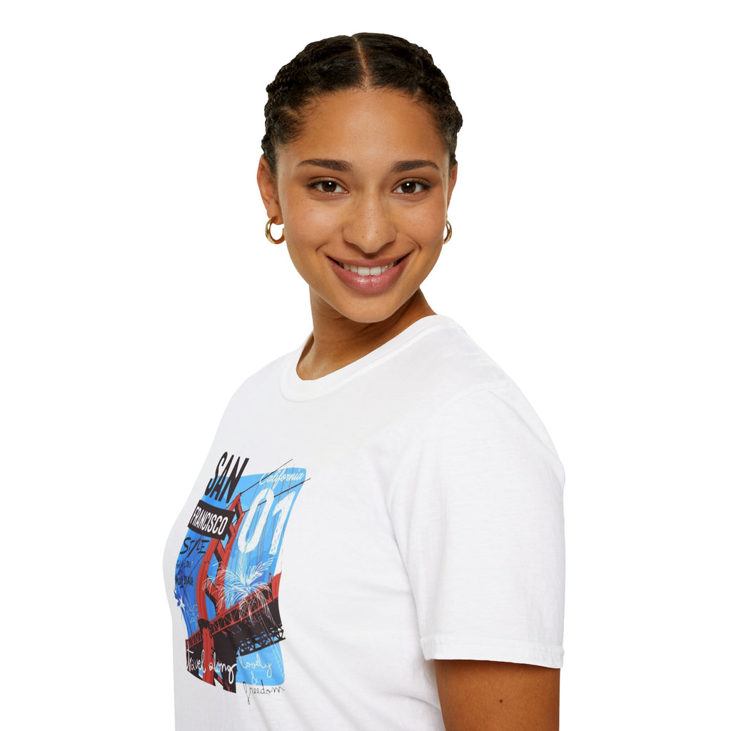 San Francisco Graphic T-Shirt — Golden Gate 01 Vintage City Tee