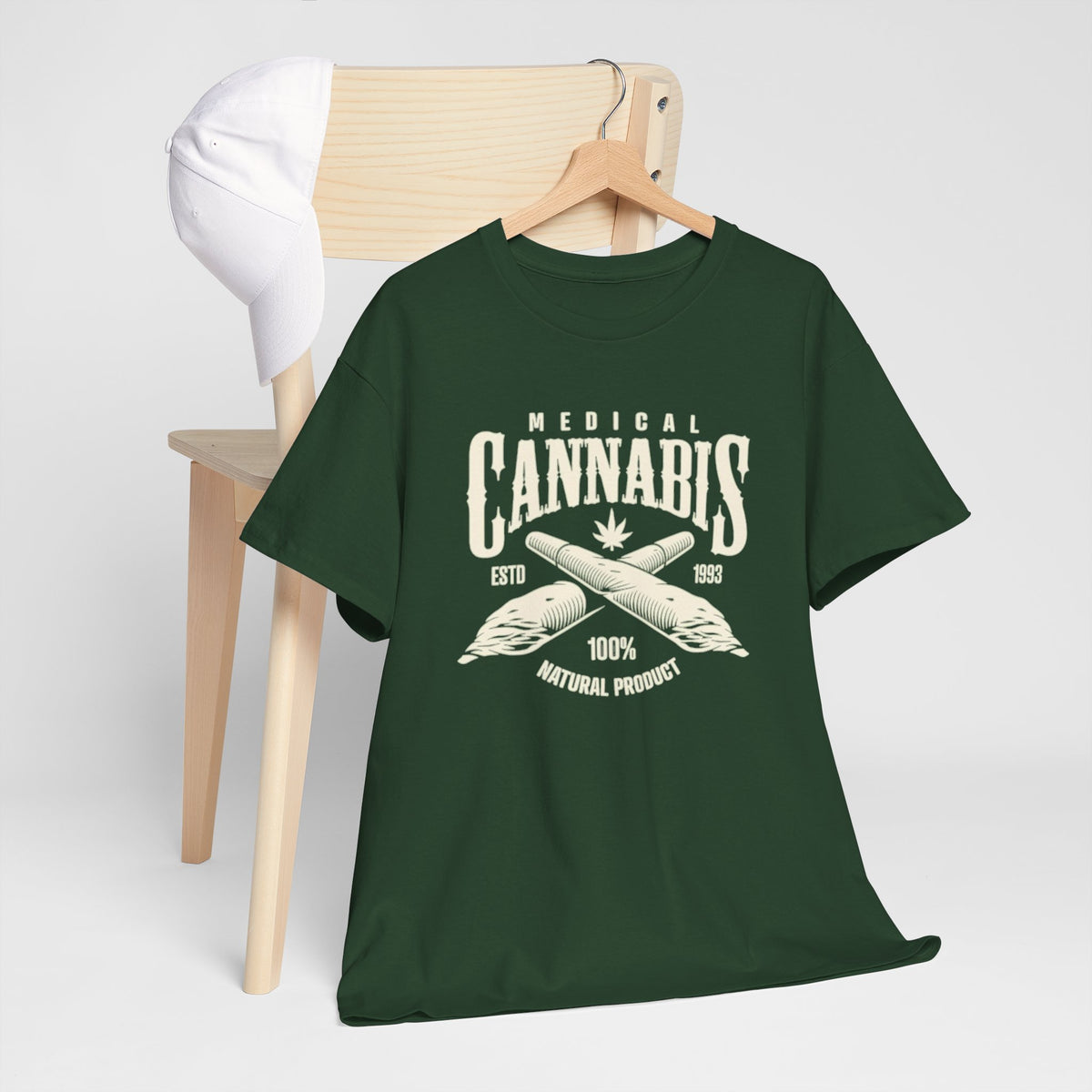 Medical Cannabis T-Shirt — 100% Natural Product Vintage Herb Tee