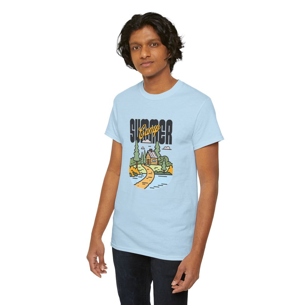 Summer Camp Tee — Retro Lakeside Cottage Graphic T-Shirt