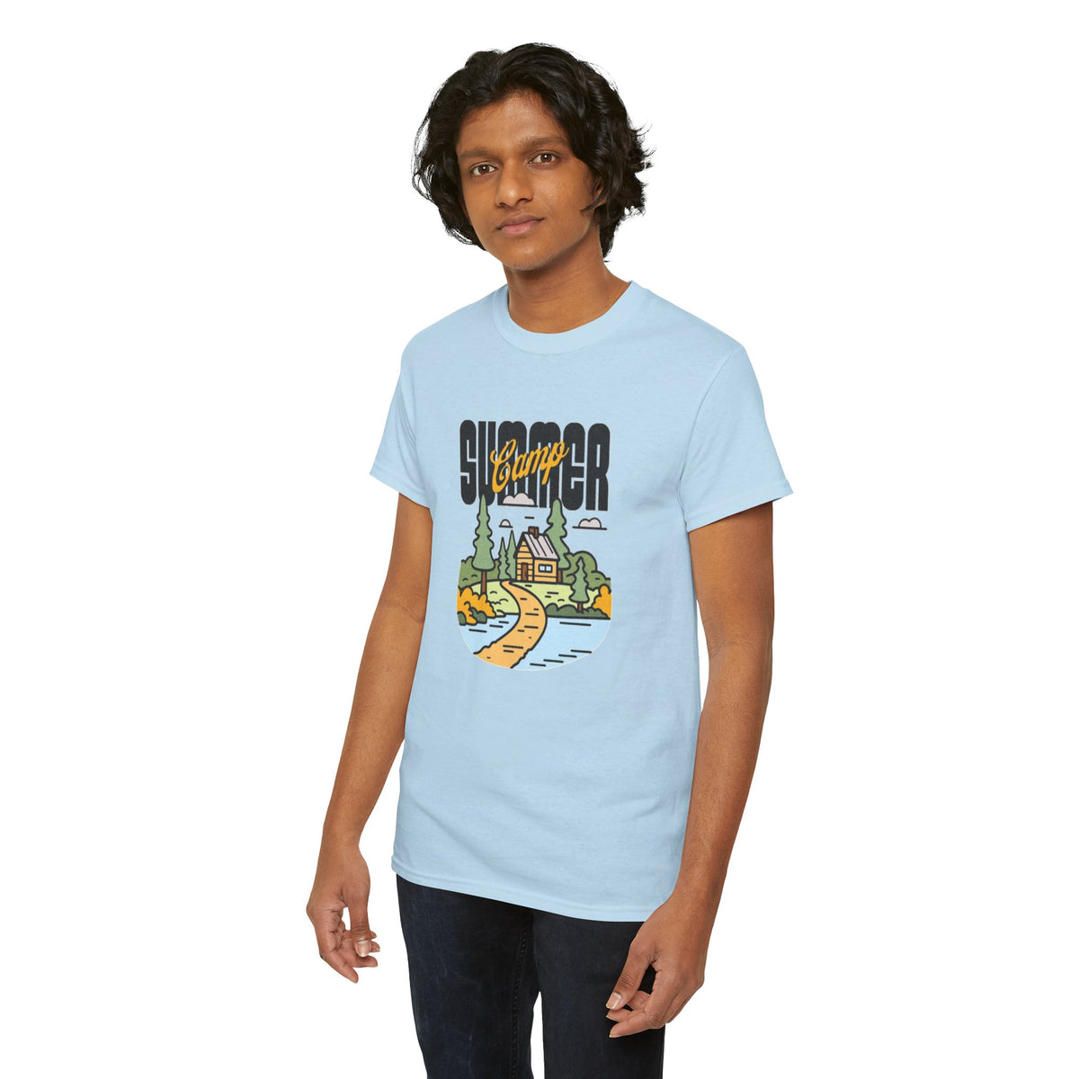 Summer Camp Tee — Retro Lakeside Cottage Graphic T-Shirt