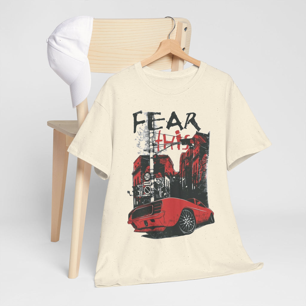 Retro Red Muscle Car City Street Racing T‑Shirt