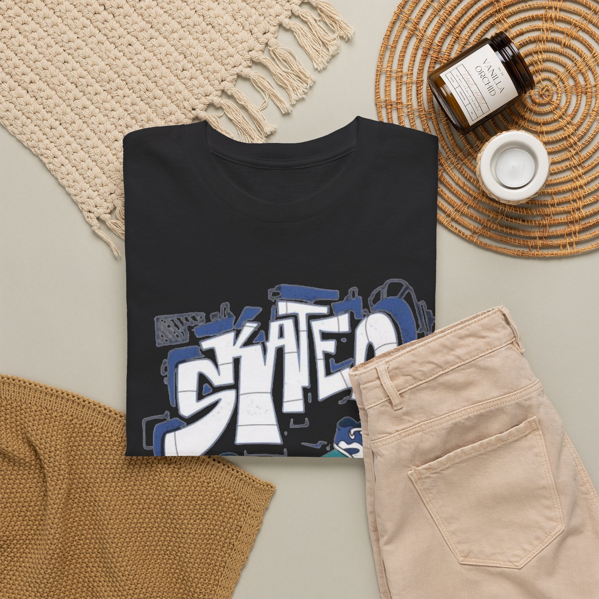 Skater Graffiti Skateboard Unisex Tee