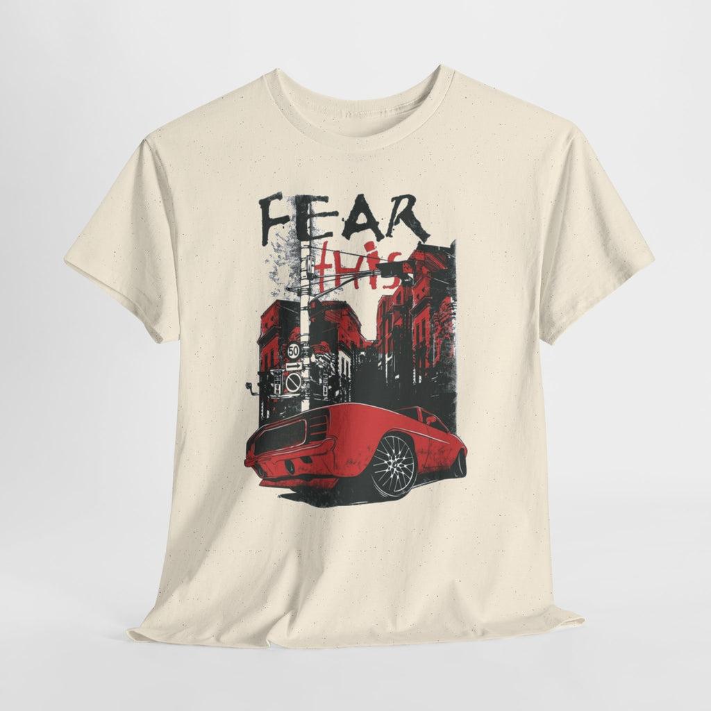 Retro Red Muscle Car City Street Racing T‑Shirt