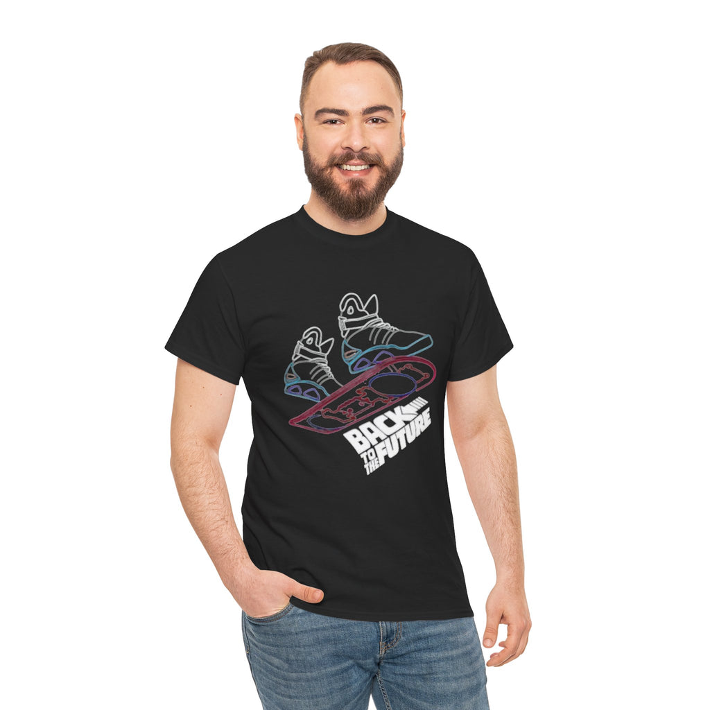 Back to the Future Hoverboard T-Shirt — Retro 80s Skate Sneaker Graphic Tee