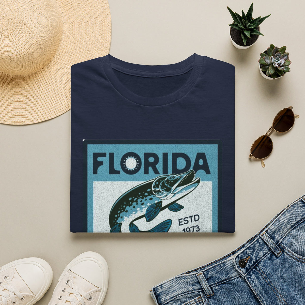 Florida Fishing T-Shirt — Vintage Tarpon Graphic Tee