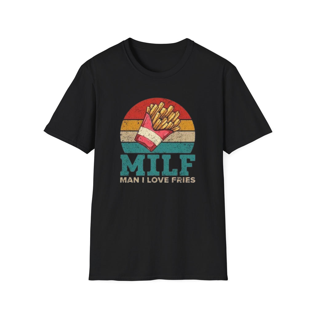 MILF T-Shirt — Retro "Man I Love Fries" Graphic Tee