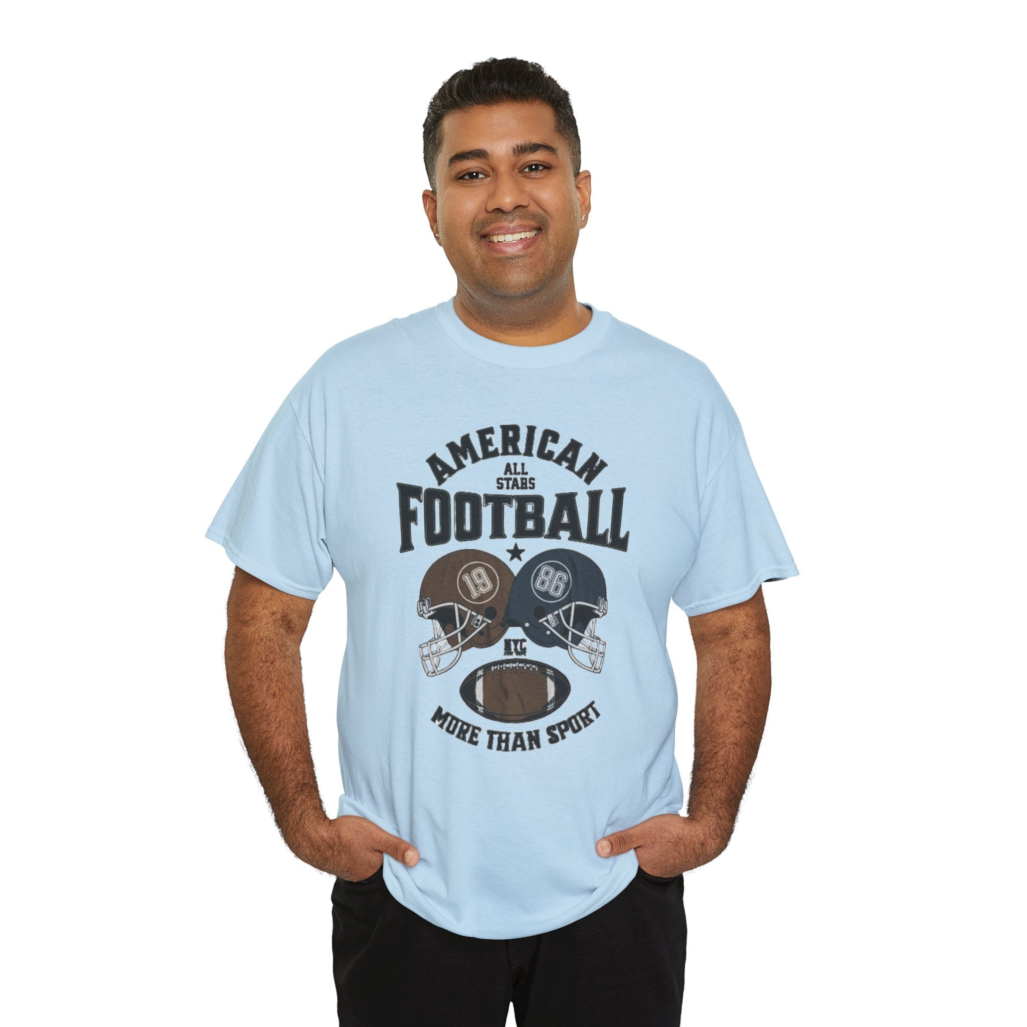 American Football Tee - "More Than Sport" Helmet Graphic T-Shirt