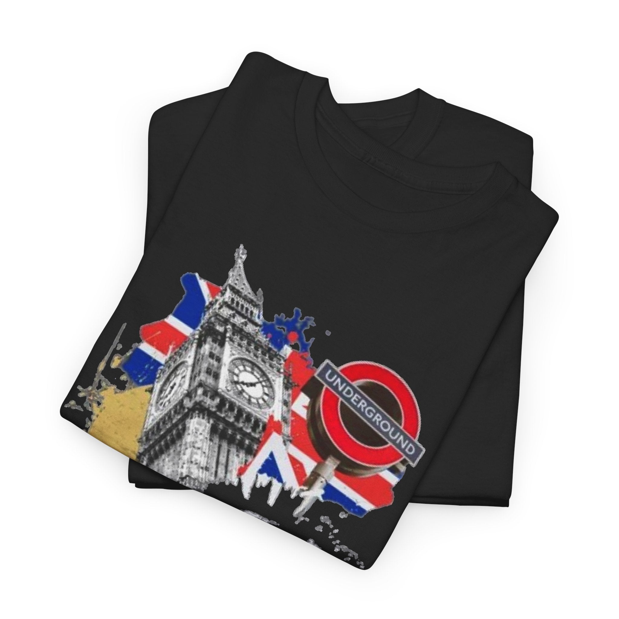 UK Punk Revolution Graphic Tee — Union Jack London Icons T‑Shirt