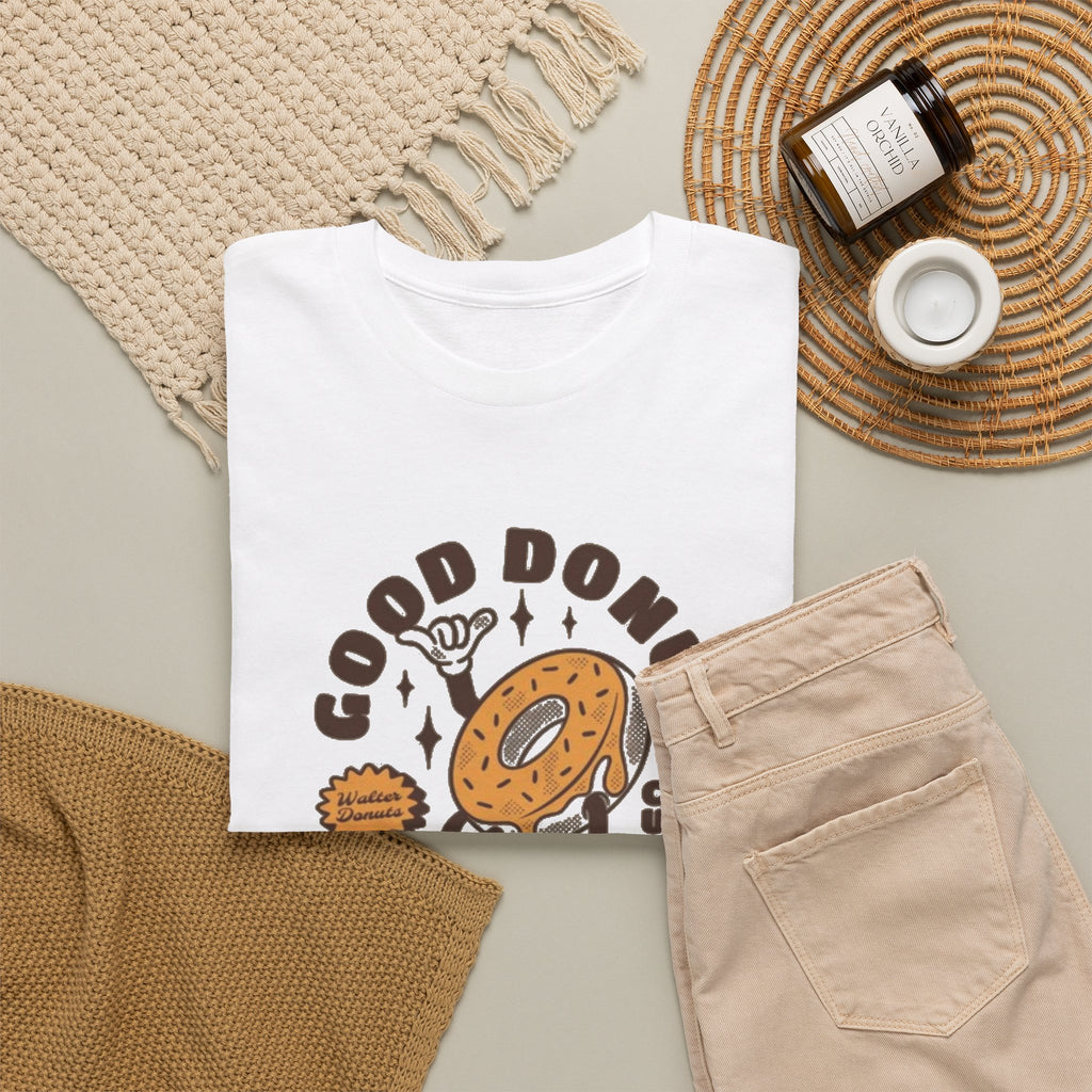 Donut Shop Tee — "Good Donut" Retro Cartoon Shirt