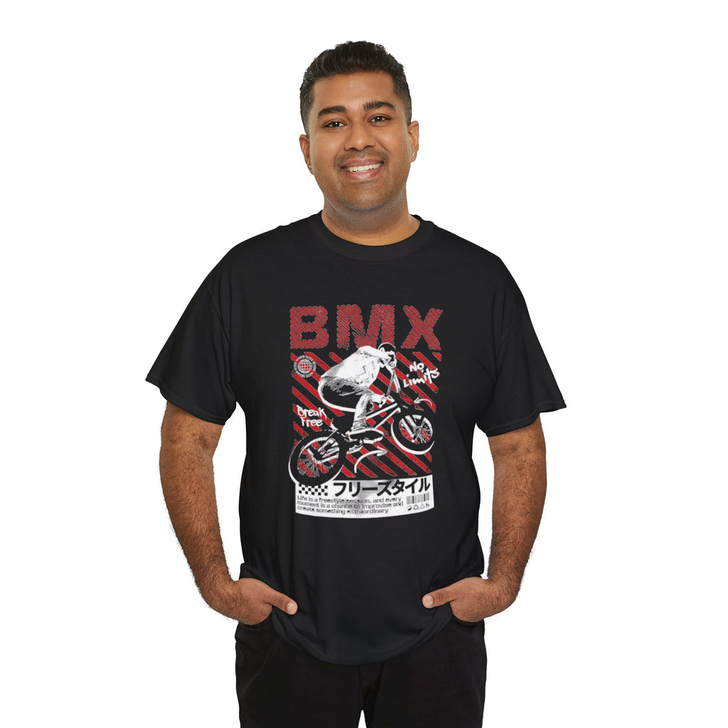 BMX Freestyle Tee - Retro Japanese BMX Graphic Shirt