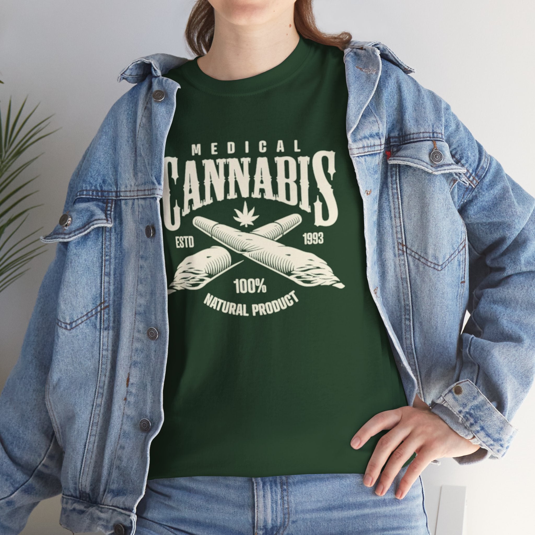 Medical Cannabis T-Shirt — 100% Natural Product Vintage Herb Tee
