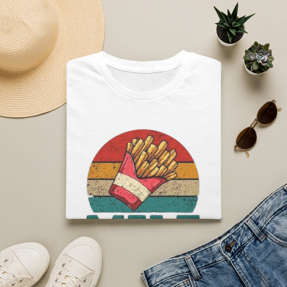 MILF T-Shirt — Retro "Man I Love Fries" Graphic Tee