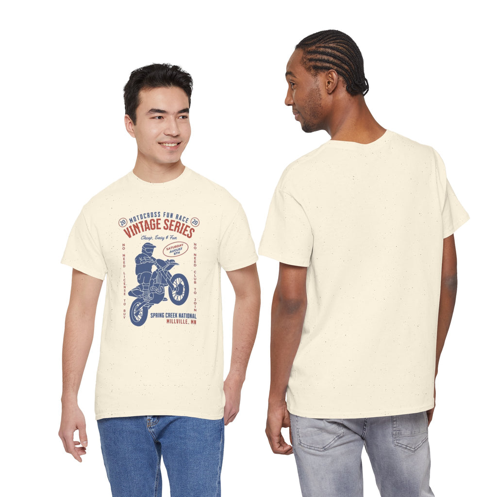 Vintage Motorcycle Tee — "Vintage Series" Dirt Bike Graphic Shirt