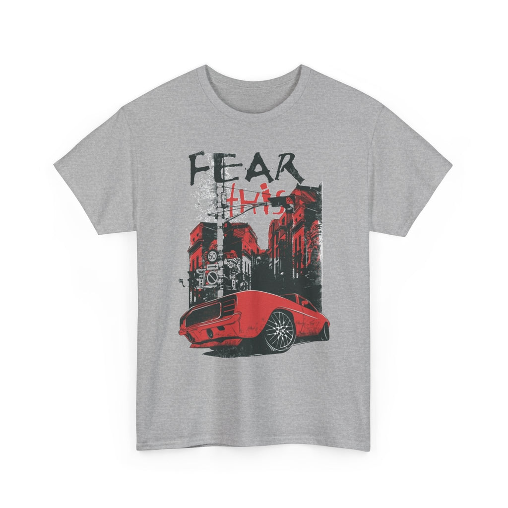 Retro Red Muscle Car City Street Racing T‑Shirt